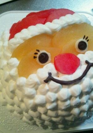 クリスマス♪りんごでサンタクロース♪-レシピのメイン写真