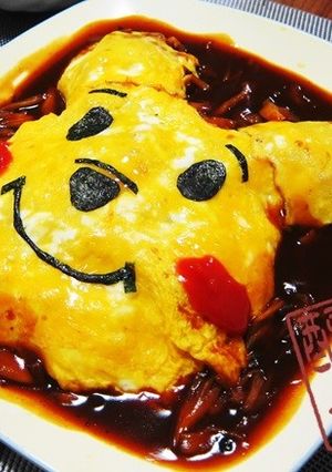 プーさんオムライス-レシピのメイン写真