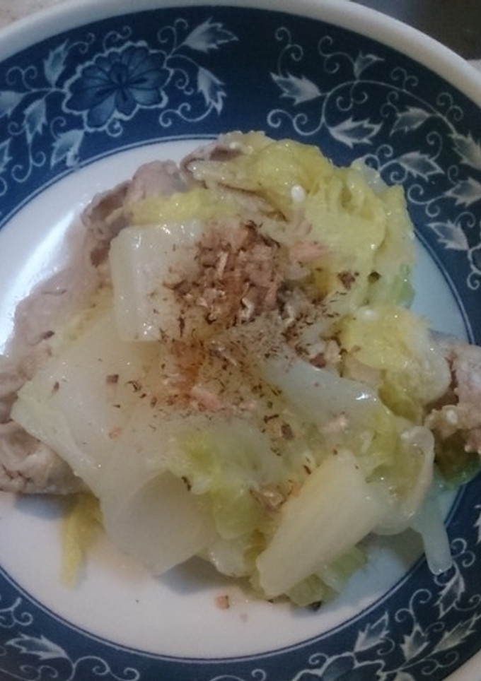 白菜と豚肉の酒蒸し-レシピのメイン写真