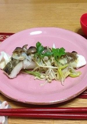 白身魚ときのこの香味レンジ蒸し-レシピのメイン写真