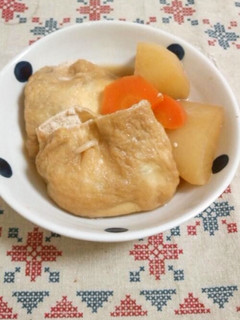 じゅわっと美味しい♪鯖缶の豆腐巾着-レシピのメイン写真