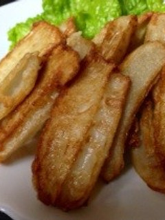縦切りれんこんの唐揚げ-レシピのメイン写真