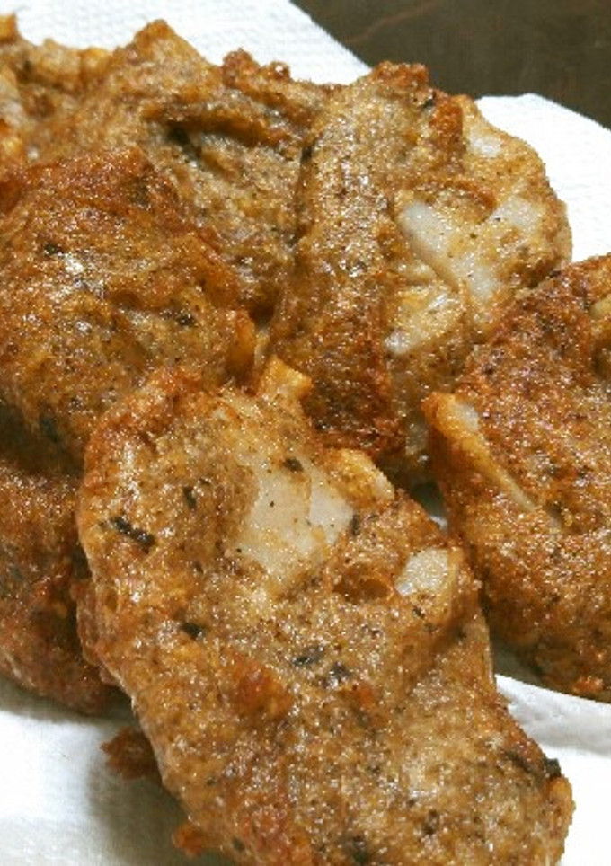レンコンと大和芋（とろろ）海苔の佃煮揚げ-レシピのメイン写真