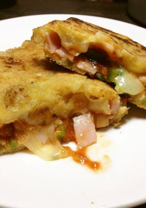 【発酵なし】包み焼きピザ-レシピのメイン写真