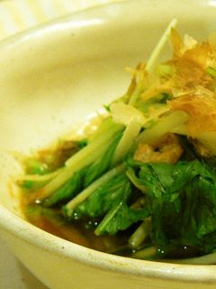 電子レンジで★水菜と揚げの煮びたし-レシピのメイン写真