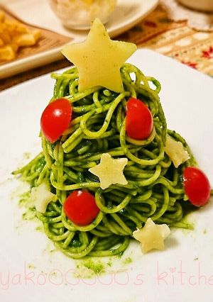 クリスマスに♪パスタdeクリスマスツリー-レシピのメイン写真
