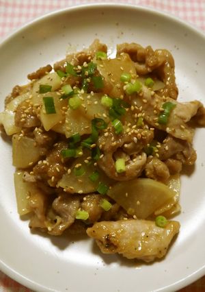 大根と豚肉の甘味噌炒め-レシピのメイン写真