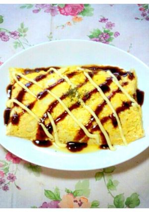 ふわとろ♡レンジで粉無しお好み焼き-レシピのメイン写真