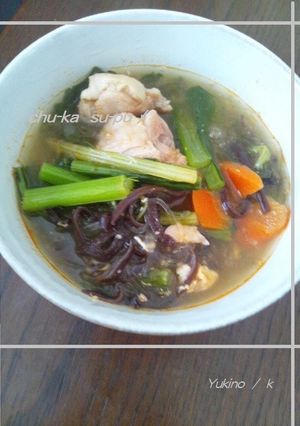 簡単具だくさん♪中華スープ-レシピのメイン写真
