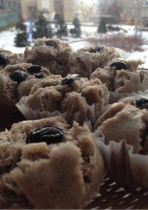 もちもち黒豆蒸しパン〜黒豆甘煮シロップで-レシピのメイン写真