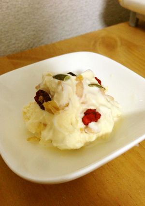 インコの気分になれるアイスクリーム！お盆-レシピのメイン写真