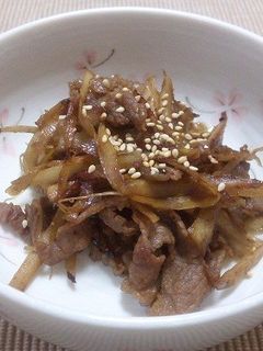 牛肉とゴボウのピリ辛きんぴら-レシピのメイン写真