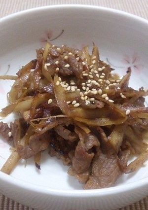 牛肉とゴボウのピリ辛きんぴら-レシピのメイン写真