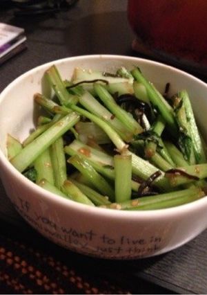 簡単！江戸菜の塩昆布ナムル-レシピのメイン写真