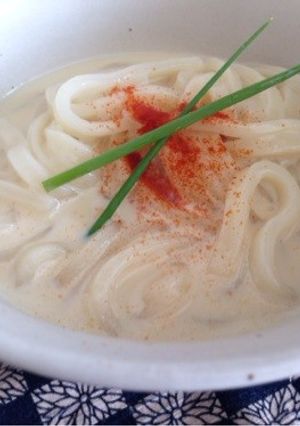 美肌豆乳うどん-レシピのメイン写真