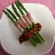 アスパラベーコンはちみつ味噌トマトソース