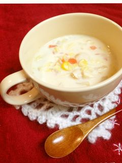 ★野菜たっぷりホワイトスープ★-レシピのメイン写真