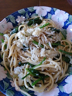 ほうれん草としらすのパスタ-レシピのメイン写真