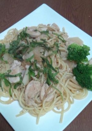 かぶとささみの和風パスタ♪-レシピのメイン写真
