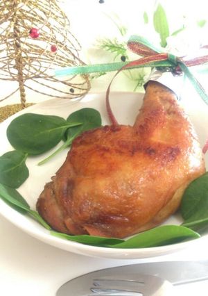 クリスマスに☆フライパンでローストチキン-レシピのメイン写真