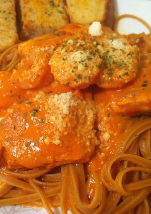 サーモンとえびのパスタ☆トマトクリーム風-レシピのメイン写真