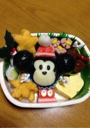 キャラ弁 クリスマス ミッキー-レシピのメイン写真