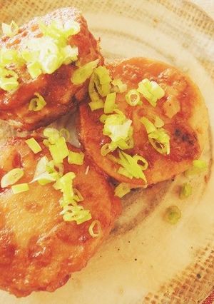 れんこんのはさみ焼き　-レシピのメイン写真