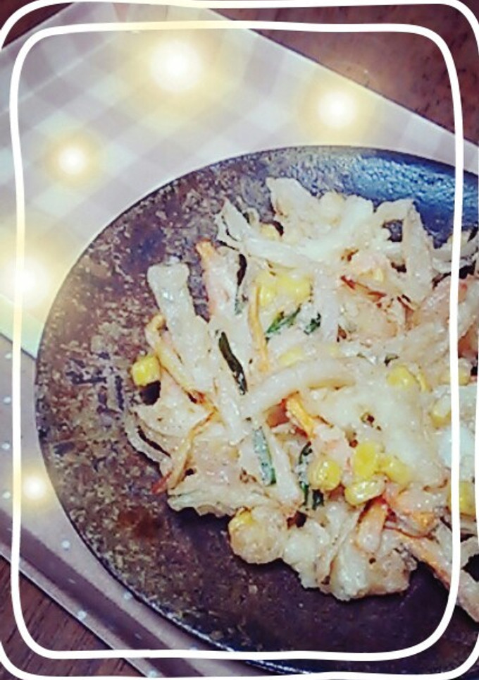 エビとイカの海鮮かき揚げ☆-レシピのメイン写真