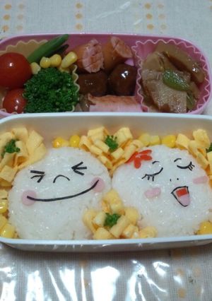 LINE ムーン キャラ弁当(*≧∀≦-レシピのメイン写真