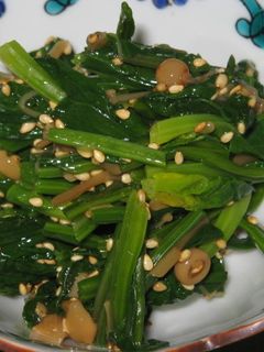 ほうれん草のなめ茸あえ-レシピのメイン写真