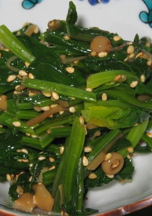 ほうれん草のなめ茸あえ-レシピのメイン写真