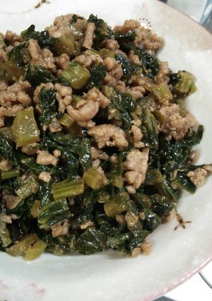 大根の葉で甘辛そぼろ-レシピのメイン写真