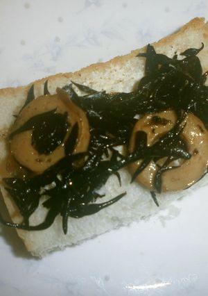 ひじき乗せ食パン-レシピのメイン写真