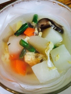 野菜ゴロゴロ☆かぶのかき玉中華スープ-レシピのメイン写真