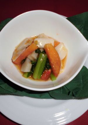 蓮根・蕪・柿 霙和え-レシピのメイン写真