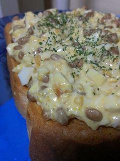 極!納豆好きの♡たまご納豆マヨトースト-レシピのメイン写真