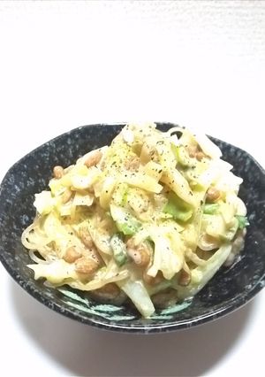 簡単！春雨☆納豆のマヨサラダ-レシピのメイン写真