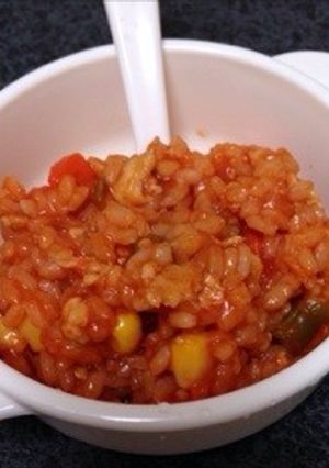 トマトジュースdeリゾット風♫-レシピのメイン写真