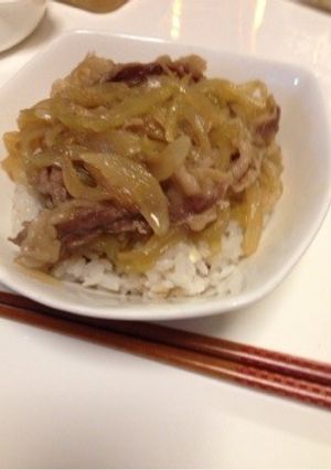 我が家の牛丼-レシピのメイン写真