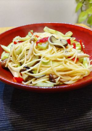 アヒージョ残りオイルパスタ-レシピのメイン写真