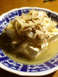 れんこん入り♪みんな大好き肉豆腐-レシピのメイン写真