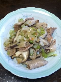 鶏皮とネギのさっぱり炒め-レシピのメイン写真