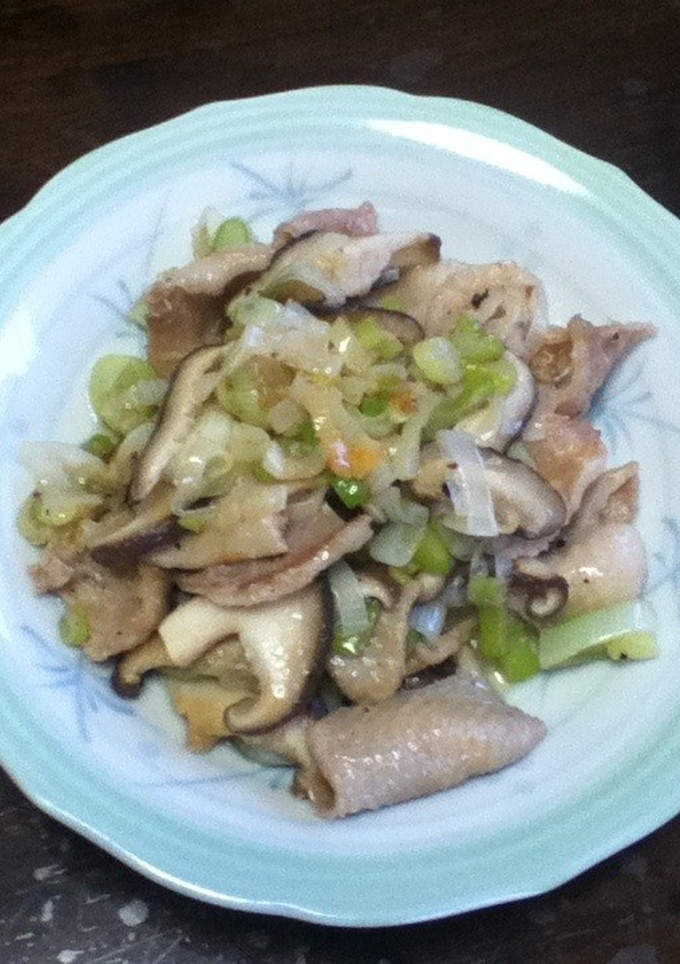 鶏皮とネギのさっぱり炒め-レシピのメイン写真
