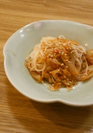 おつまみ✿キムチと素麺のちょこっと和え-レシピのメイン写真