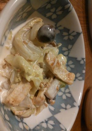 キャベツ☆油揚げ☆しめじのごまマヨ-レシピのメイン写真
