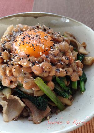 納豆丼シリーズ☆納豆パワフル丼-レシピのメイン写真