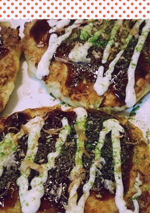 豆腐とじゃがいも入り☆ふわふわお好み焼き-レシピのメイン写真