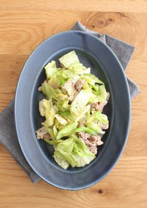簡単！豚肉とキャベツの塩レモン炒め-レシピのメイン写真