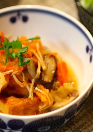 厚揚げの野菜とろろかけ-レシピのメイン写真