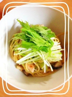 セロリと鶏のササミのさっぱりパスタ☻-レシピのメイン写真